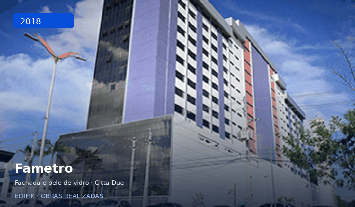 Obras realizadas pela Edifik